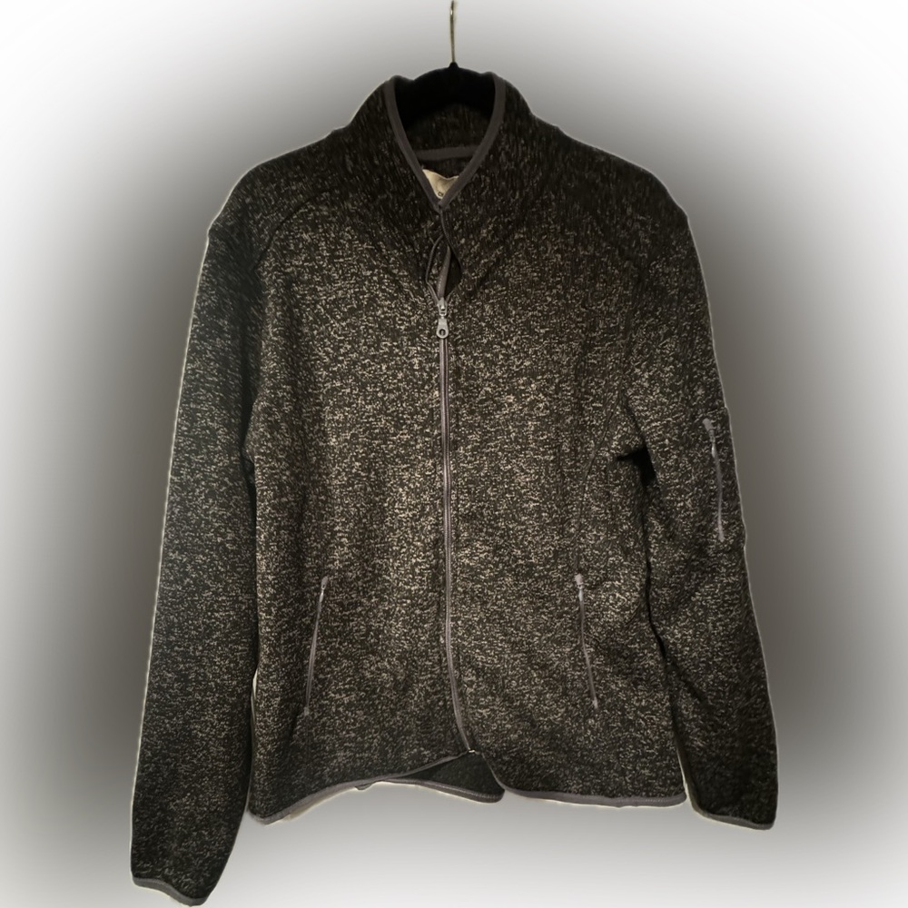 Chebella Sz Lg Gray Zip Jacket w/ sleeve pocket, side pockets & trim. Very nice!